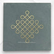 Kota Stone Marble Kolam Brass Inlay Floor Tile