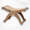 Kylian Teakwood Bone Inlay Roman Chair Natural