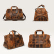 Levi Genuine Leather Duffle Bag Brown