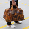 Levi Genuine Leather Duffle Bag Brown