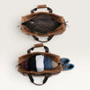 Levi Genuine Leather Duffle Bag Brown
