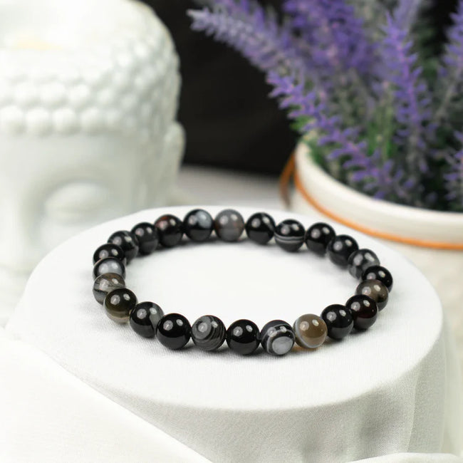 LH Black Agate Bracelet