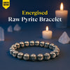 LH Energised Raw Pyrite Bracelet