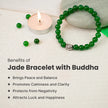 LH Green Jade Bracelet with Buddha