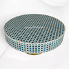Lisa Bone Inlay Round Coffee Table Indigo