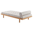 Loft Tufted Wooden Daybed in white