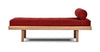 Loft Tufted Wooden Daybed in red