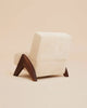 Lumen Walnut Finish Wooden Lounge Chair side view
