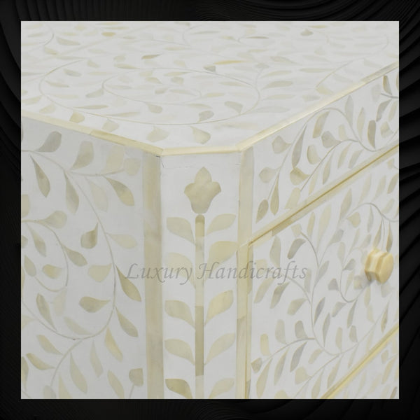 Bone Inlay Lexi Dresser White