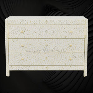 Bone Inlay Lexi Dresser White