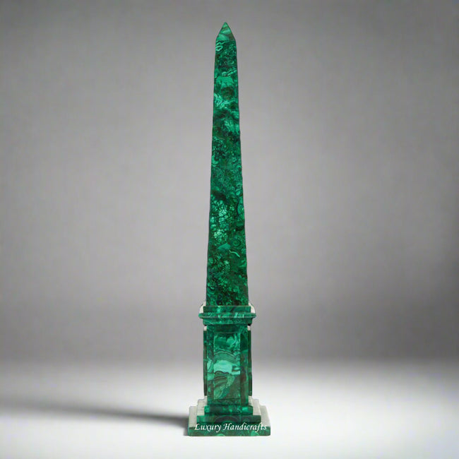 Premium Malachite Obelisk