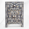 Marrakesh Bone Inlay Bedside Black
