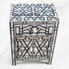 Marrakesh Bone Inlay Bedside Black