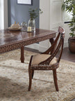 Mia Teakwood Bone Inlaid Dining Chair Walnut