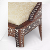 Mia Teakwood Bone Inlaid Dining Chair Walnut