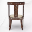 Mia Teakwood Bone Inlaid Dining Chair Walnut
