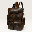 Michael Genuine Leather Backpack Unisex Multifunctional