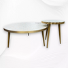 Midori MOP Inlay Nesting Table Set Pale Pink