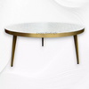 Midori MOP Inlay Table Round Pale Pink