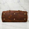 Miguel Genuine Leather Weekender Bag Brown