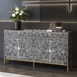 MOP Intarsio Scroll Vine Buffet Grigio