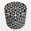 MOP Inlay Lotus Accent Table Black 2