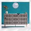 Bone Inlay Moroccan 9 Drawer Chest Black 1