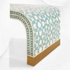 Moroccan Inlay Waterfall Coffee Table Green | Bone Inlay Coffee Tables