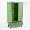Mother of Pearl Inlay Armoire Floral Green 2