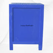 MOP Floral 1 Drawer 2 Door Bedside Table Blue 5