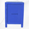 MOP Floral 1 Drawer 2 Door Bedside Table Blue 5