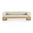 Nest Woven Base Upholstered Sofa front view