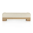 Nest Woven Base Upholstered Sofa low front view