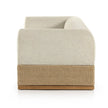 Nest Woven Base Upholstered Sofa corner view