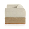 Nest Woven Base Upholstered Sofa corner view