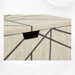 Nola Full Bone Inlay Bedside 1 Drawer | Luxury Bedside Table