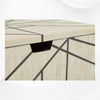 Nola Full Bone Inlay Bedside 1 Drawer | Luxury Bedside Table