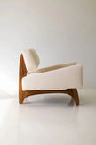 Nord Minimalist Teak Lounge Chair side view