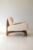 Nord Minimalist Teak Lounge Chair side view
