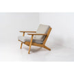 Oaken Plank Arm Upholstered Lounge Chair small side view