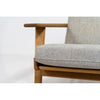 Oaken Plank Arm Upholstered Lounge Chair cushion detail