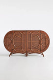 Ofelia Rounded Cane Door Sideboard front view