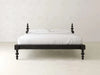 Ophira Turned Two Poster Solid Wood Platform Bed in a black finish
