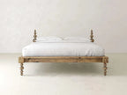 Ophira Turned Two Poster Solid Wood Platform Bed in a natural finish