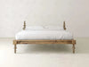 Ophira Turned Two Poster Solid Wood Platform Bed in a natural finish