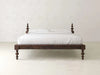 Ophira Turned Two Poster Solid Wood Platform Bed in a dark brown finish