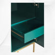 Optical Inlay Bar Cabinet Black