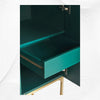 Optical Inlay Bar Cabinet Black