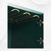 Optical Inlay Bar Cabinet Black