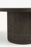 Orbit Fluted Pedestal Round Dining Table fluted pedestal close-up